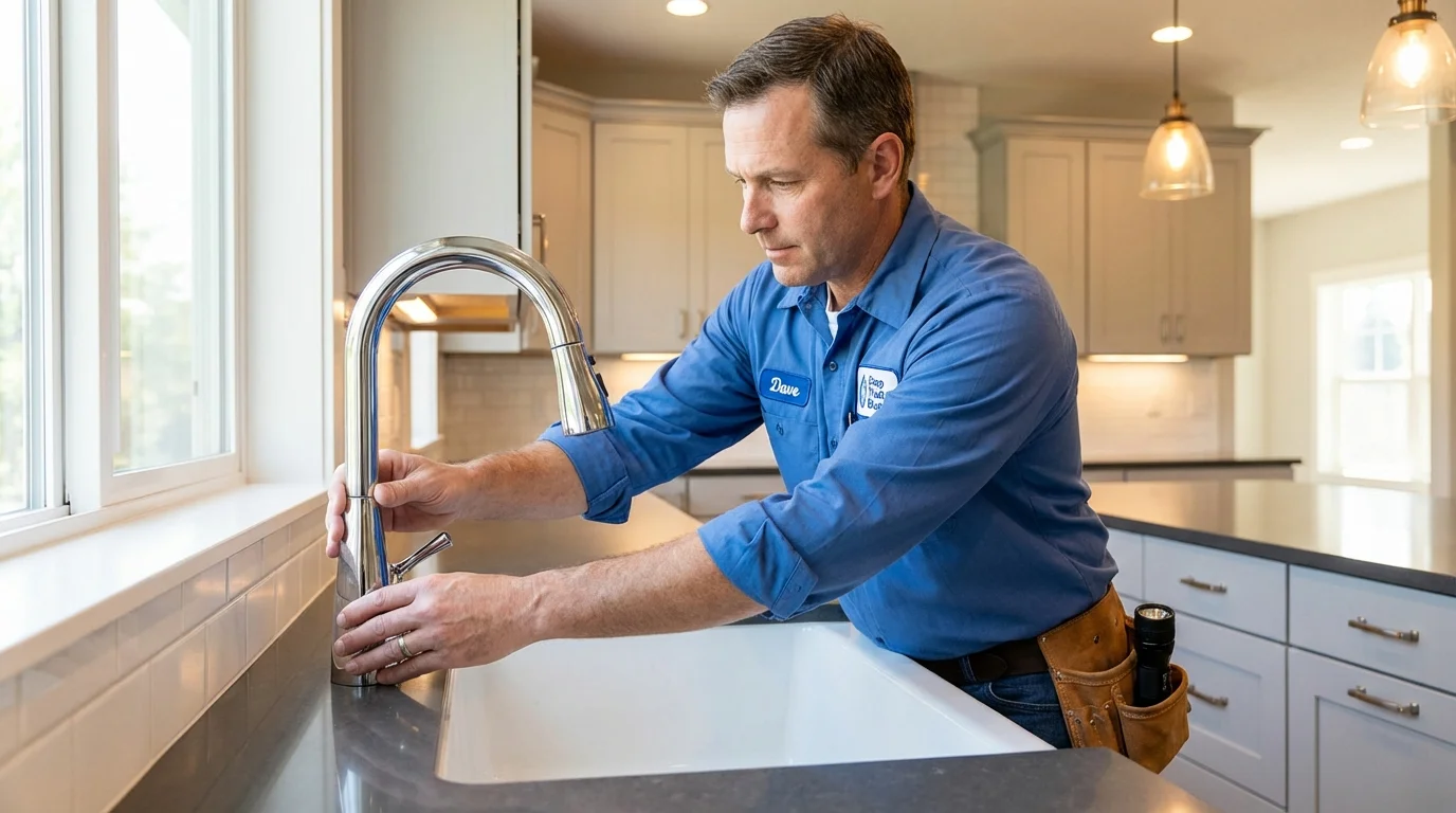Kitchen faucet installation by Johns Plumbing LLC in Thonotosassa